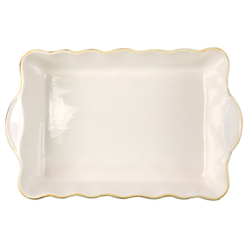 Vietri Italian Bakers Rectangular Baker - Large - Cappucino